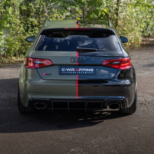 Covering partiel et traitement céramique Gtechniq sur Audi RS3 à Yverdon-les-Bains (1400)