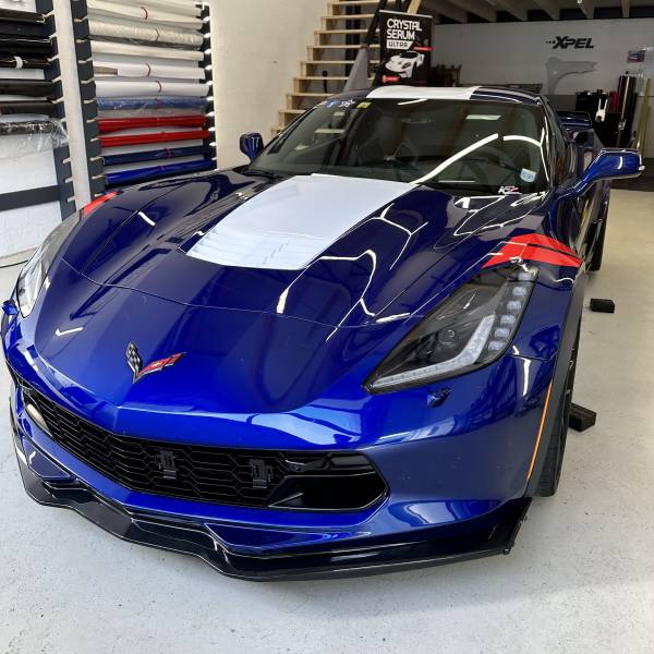 Chevrolet Corvette C7 zr1 en film de protection XPel PPF transparent brillant